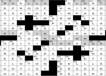 hair color crossword