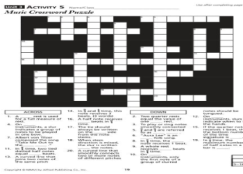 theory crossword